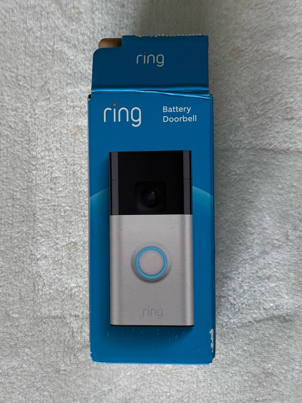 Ring Battery Doorbell with USB-C Charging Cable Satin Nickel WiFi Smart Doorbell